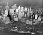 NYC Aerial, 1928, Battery Park